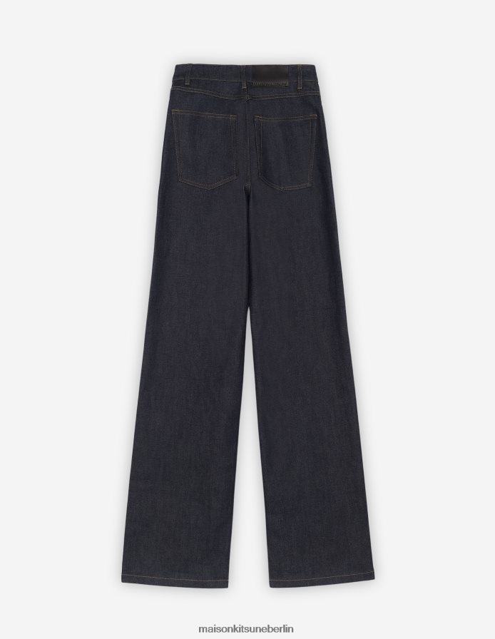 Kleidung V2DHL483 Indigo Frauen Jeans mit lockerer Passform Maison Kitsune