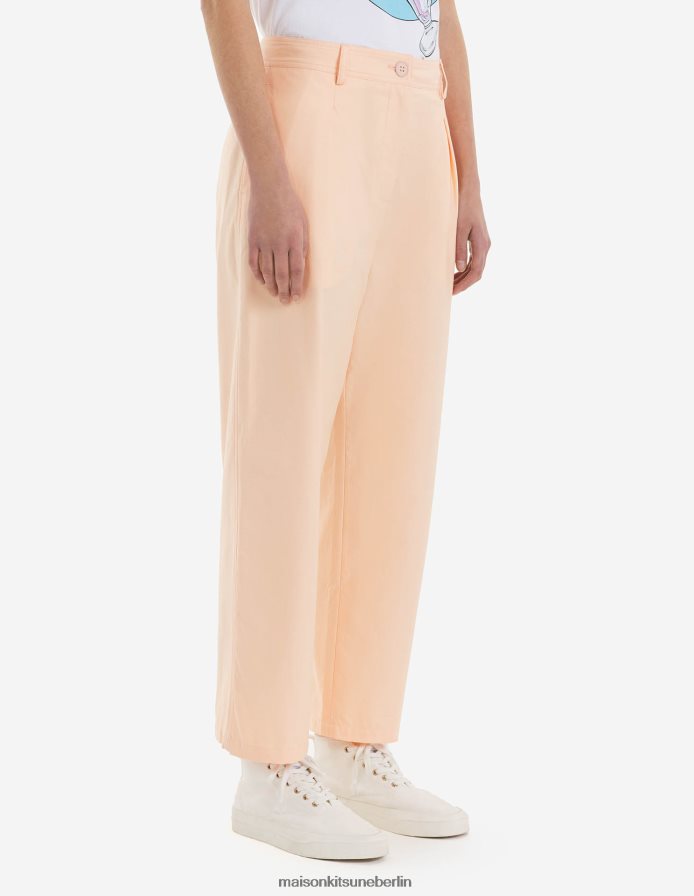 Kleidung V2DHL487 Pfirsich Frauen Kurze Hose mit einer Bundfalte Maison Kitsune