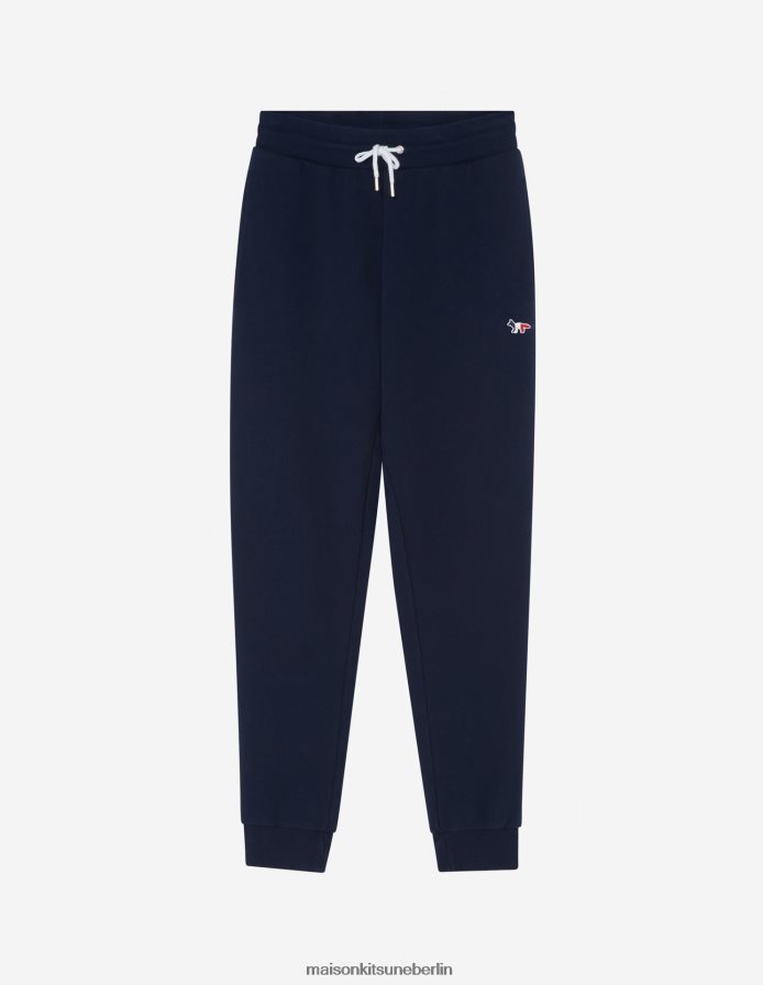 Kleidung V2DHL492 Marine Frauen Klassische Jogginghose mit dreifarbigem Fuchs-Patch Maison Kitsune