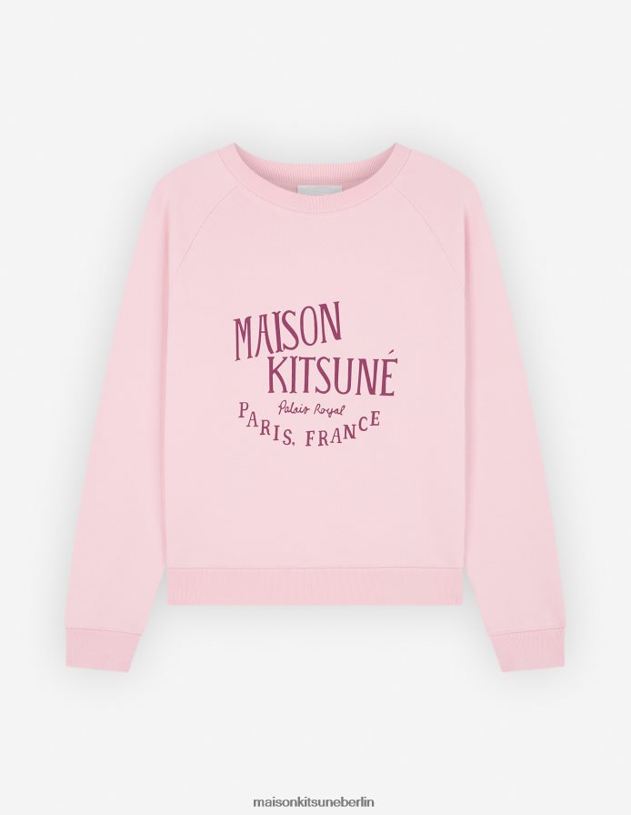 Kleidung V2DHL413 blasses Rosa Frauen Vintage-Sweatshirt von Palais Royal Maison Kitsune