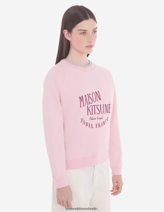 Kleidung V2DHL413 blasses Rosa Frauen Vintage-Sweatshirt von Palais Royal Maison Kitsune