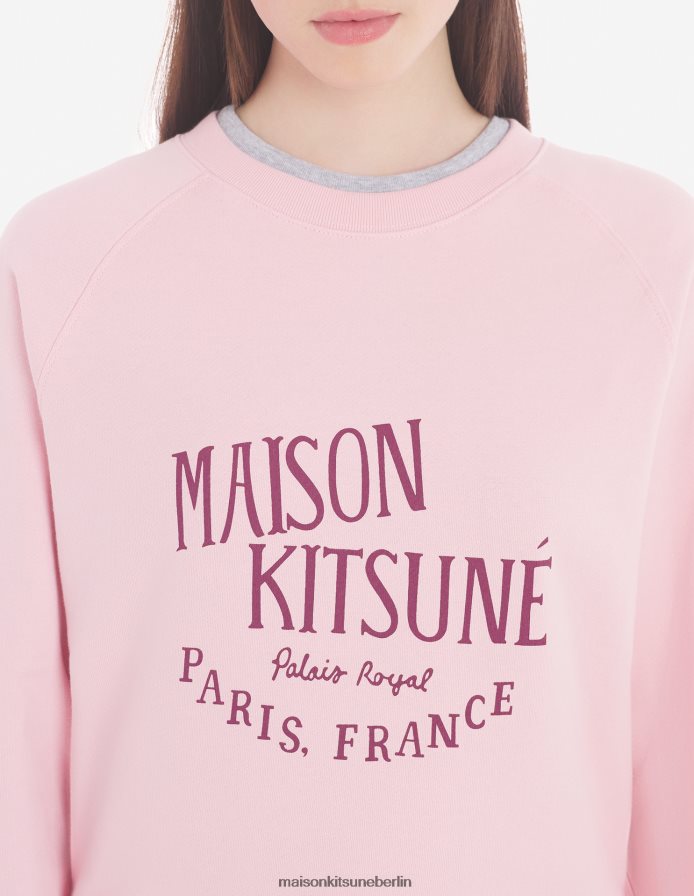 Kleidung V2DHL413 blasses Rosa Frauen Vintage-Sweatshirt von Palais Royal Maison Kitsune
