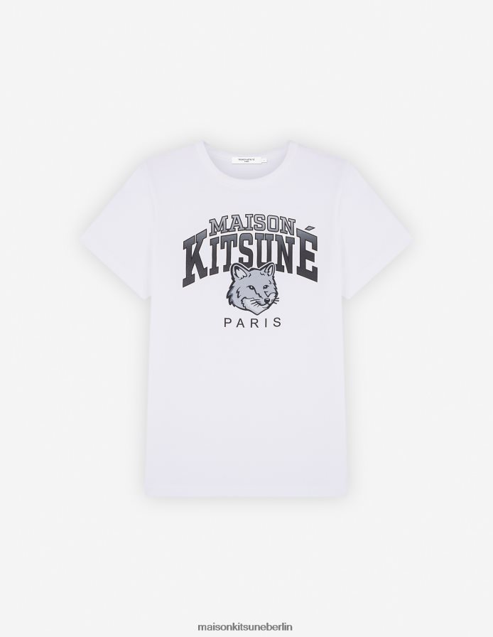 Kleidung V2DHL360 Weiß Frauen Klassisches T-Shirt von Campus Fox Maison Kitsune