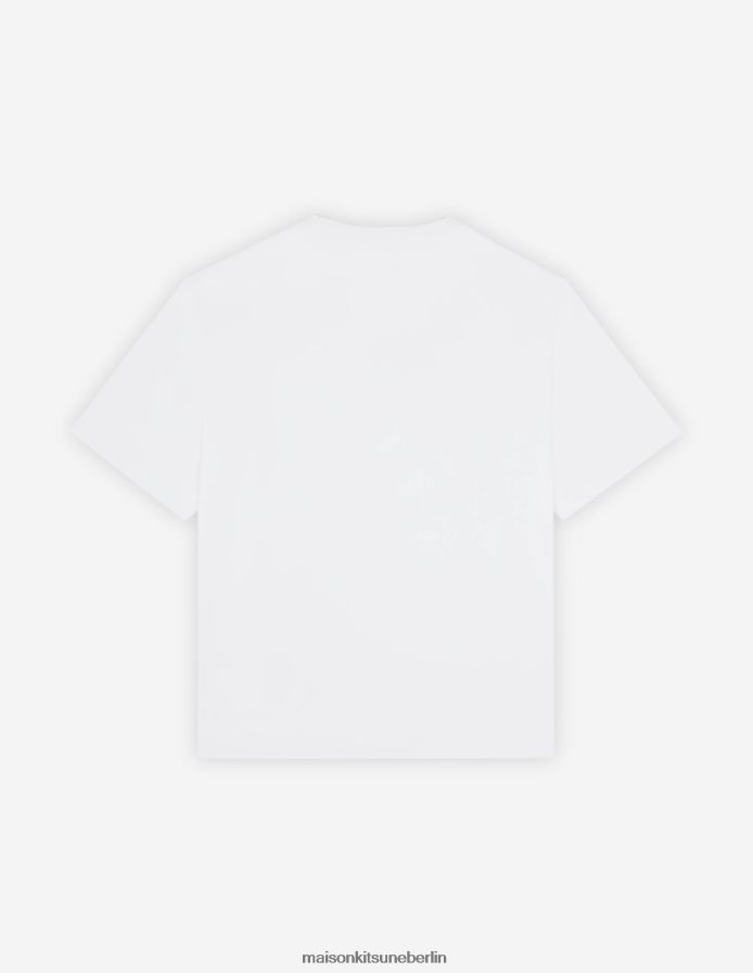 Kleidung V2DHL369 Weiß Frauen Leicht gekleidetes Fuchs-T-Shirt Maison Kitsune