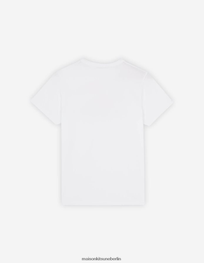 Kleidung V2DHL376 Weiß Frauen MK x Rop Van Mierlo Fox klassisches T-Shirt Maison Kitsune