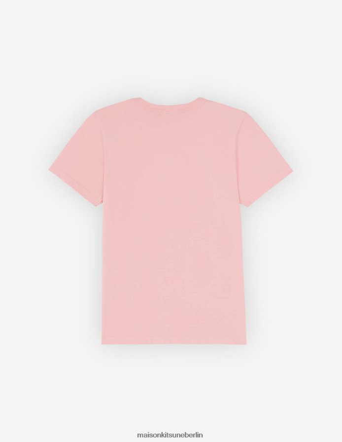 Kleidung V2DHL379 Erdbeere Frauen Normales T-Shirt mit Eiscreme-Patch Maison Kitsune