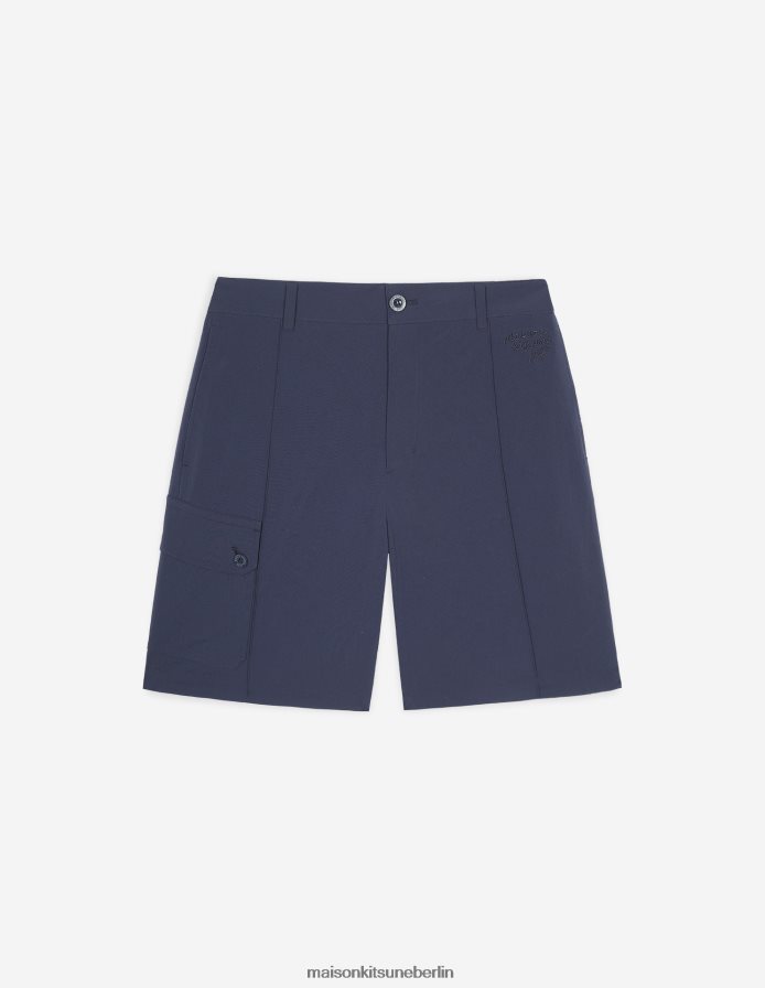 Kleidung V2DHL306 dunkles Marineblau Männer Profile Fox Cargohose Maison Kitsune