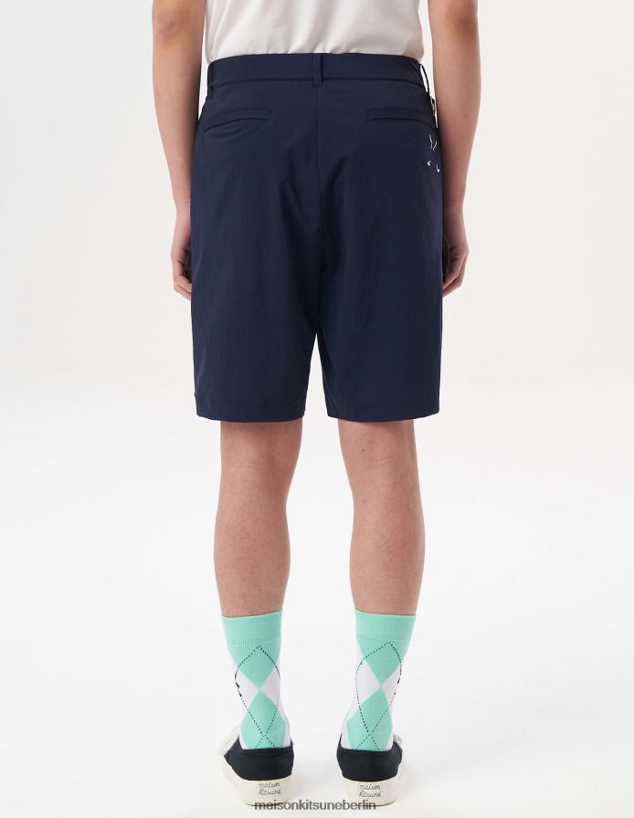 Kleidung V2DHL306 dunkles Marineblau Männer Profile Fox Cargohose Maison Kitsune