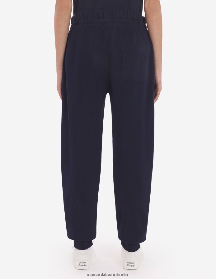 Kleidung V2DHL309 Marine Männer Klassische Jogginghose mit Fox-Patch von Chillax Maison Kitsune