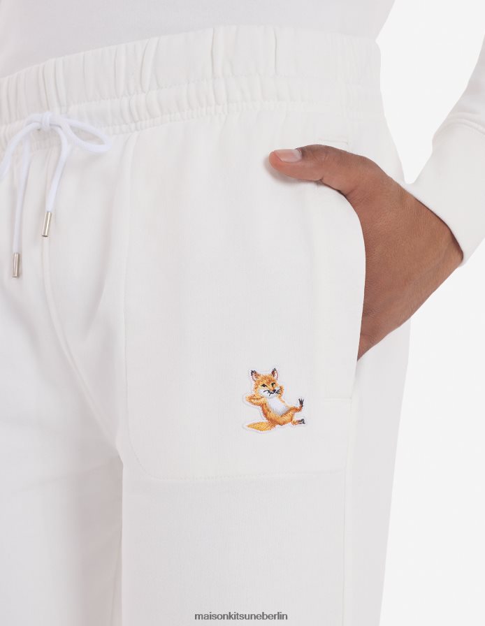 Kleidung V2DHL310 naturfarben Männer Klassische Jogginghose mit Fox-Patch von Chillax Maison Kitsune