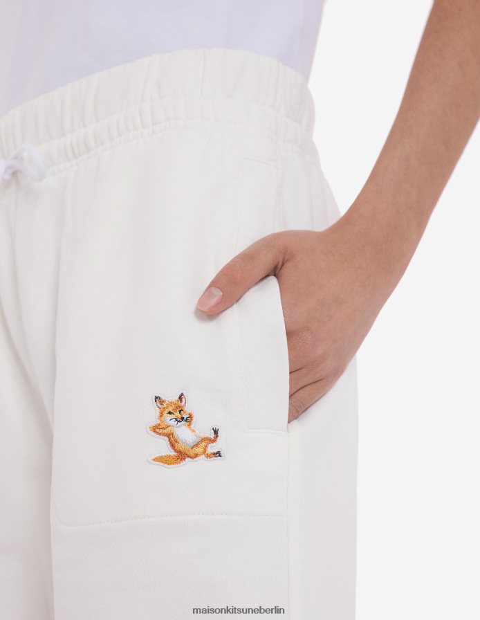 Kleidung V2DHL310 naturfarben Männer Klassische Jogginghose mit Fox-Patch von Chillax Maison Kitsune