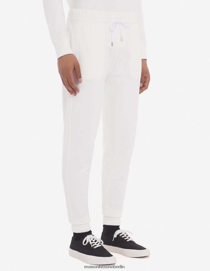 Kleidung V2DHL310 naturfarben Männer Klassische Jogginghose mit Fox-Patch von Chillax Maison Kitsune