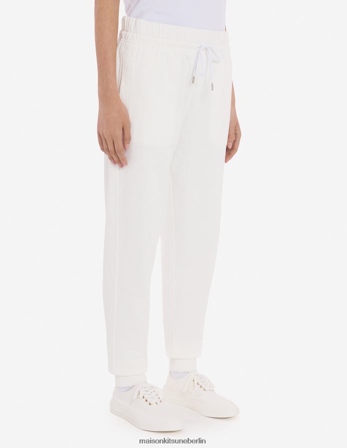 Kleidung V2DHL310 naturfarben Männer Klassische Jogginghose mit Fox-Patch von Chillax Maison Kitsune