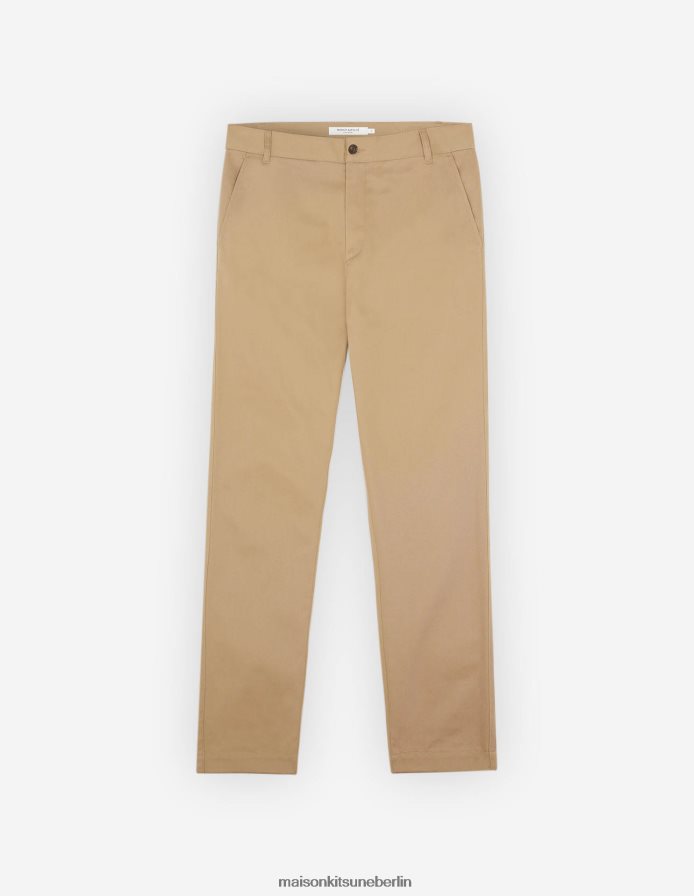 Kleidung V2DHL317 Beige Männer schmal zulaufende Hose Maison Kitsune