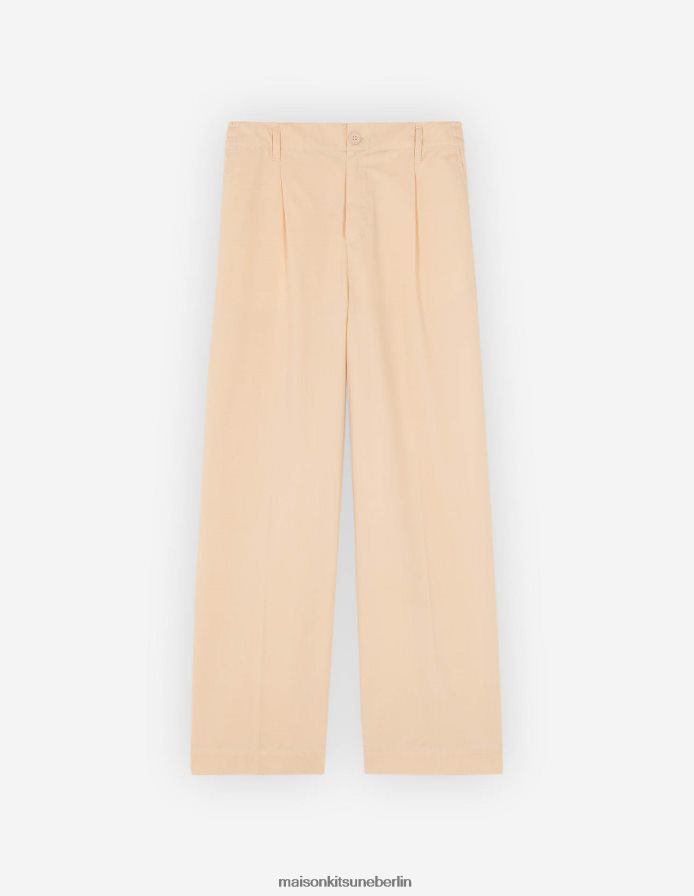 Kleidung V2DHL328 Pfirsich Männer Hose mit geradem Bein Maison Kitsune