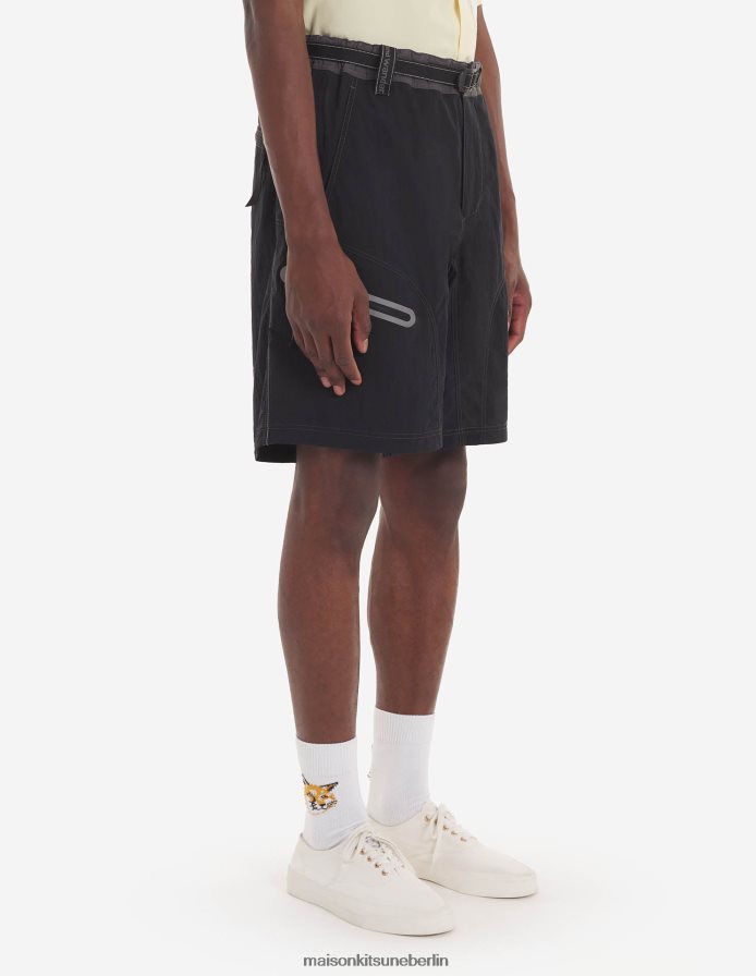 Kleidung V2DHL294 graublauer Farbblock Männer MK X und Wander Hiking haben kurze Hosen zusammengestellt Maison Kitsune