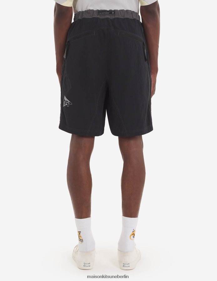 Kleidung V2DHL294 graublauer Farbblock Männer MK X und Wander Hiking haben kurze Hosen zusammengestellt Maison Kitsune