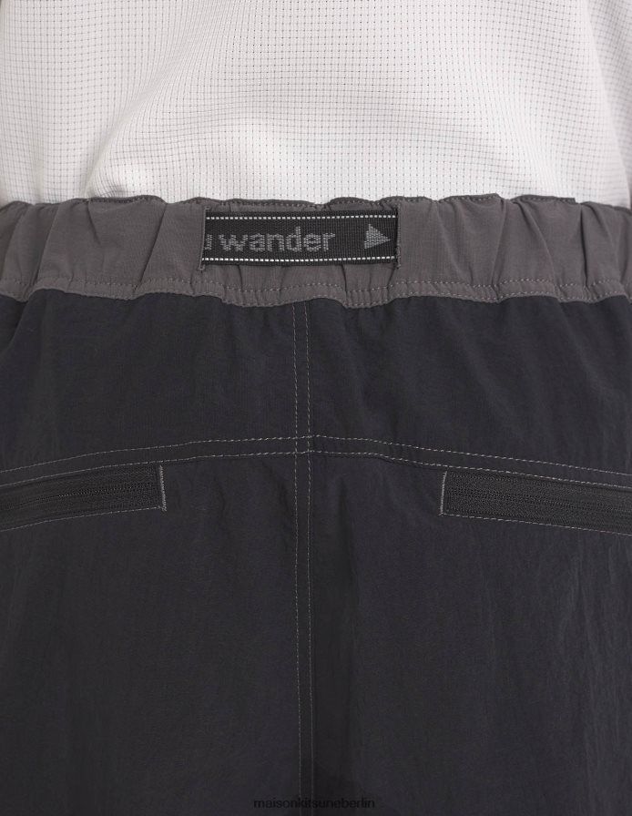 Kleidung V2DHL294 graublauer Farbblock Männer MK X und Wander Hiking haben kurze Hosen zusammengestellt Maison Kitsune