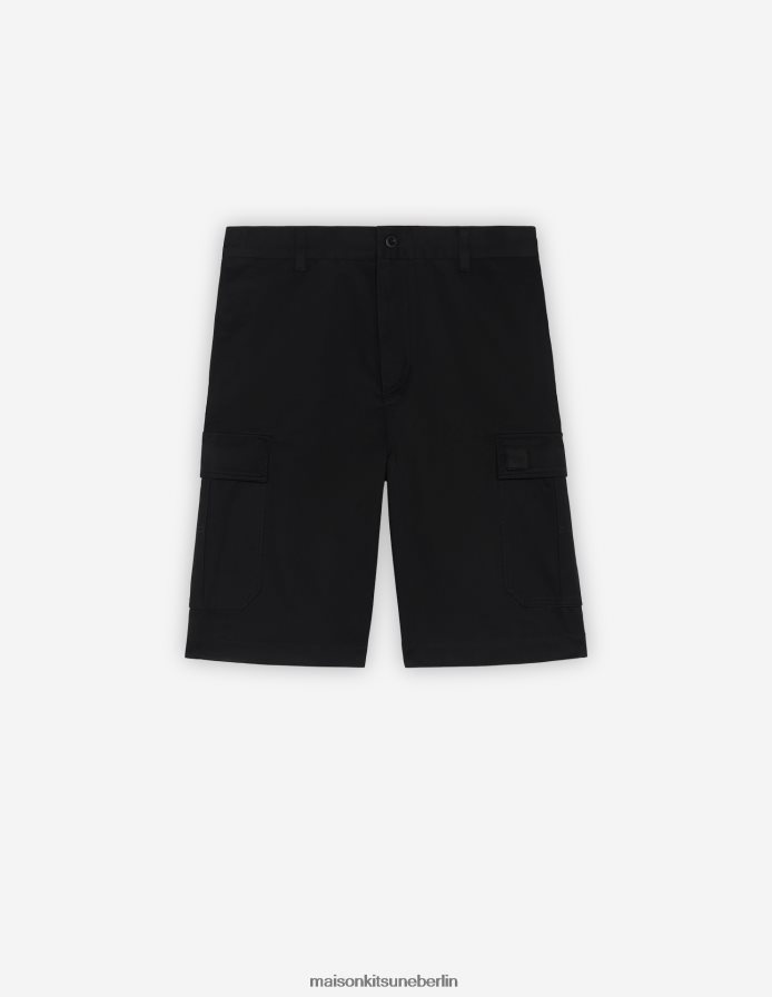 Kleidung V2DHL297 lang schwarz Männer Café-Armee-Shorts Maison Kitsune