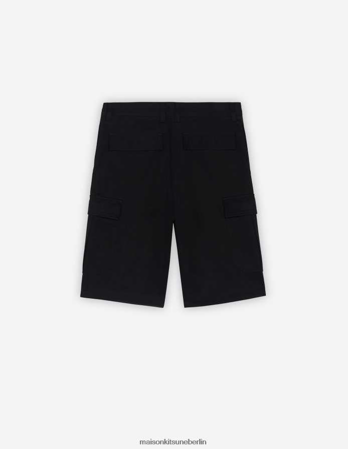 Kleidung V2DHL297 lang schwarz Männer Café-Armee-Shorts Maison Kitsune