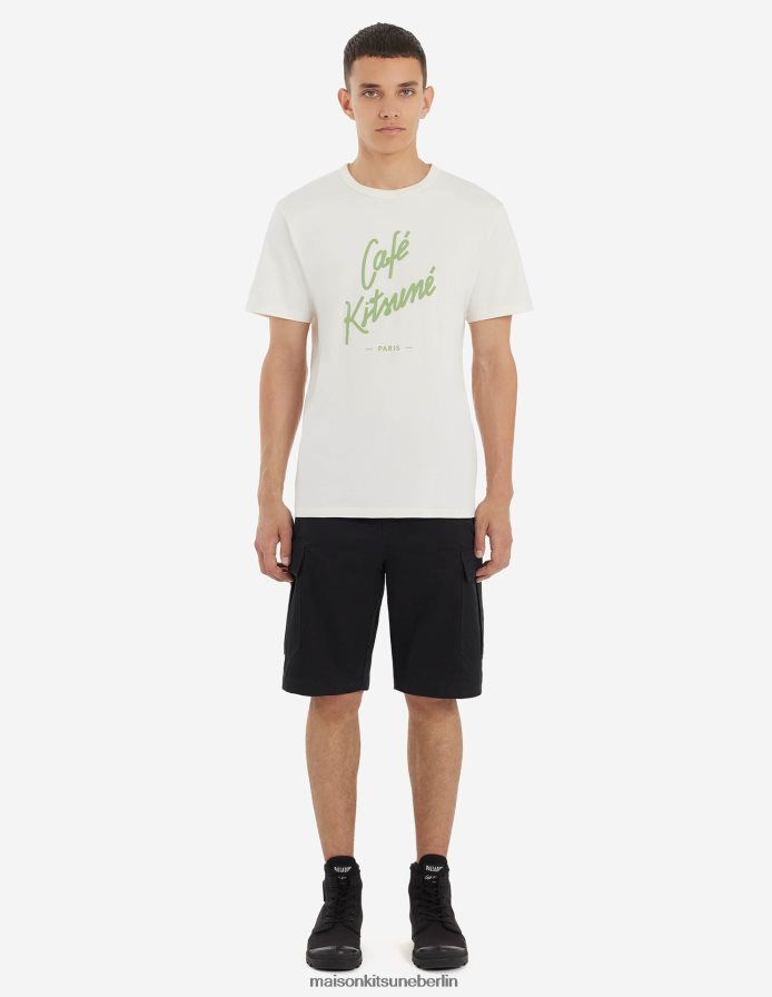 Kleidung V2DHL297 lang schwarz Männer Café-Armee-Shorts Maison Kitsune