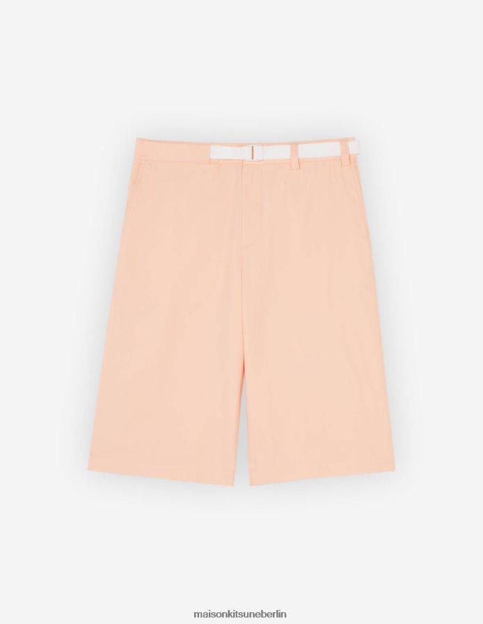 Kleidung V2DHL298 Pfirsich Männer Shorts mit Gürtel Maison Kitsune