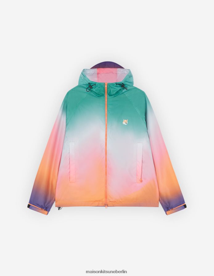 Kleidung V2DHL343 Farbverlaufsdruck Männer Technische Windjacke Maison Kitsune