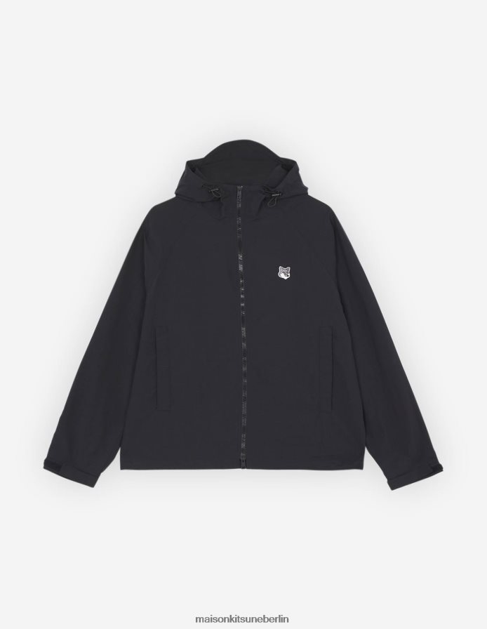 Kleidung V2DHL345 Schwarz Männer Technische Windjacke Maison Kitsune