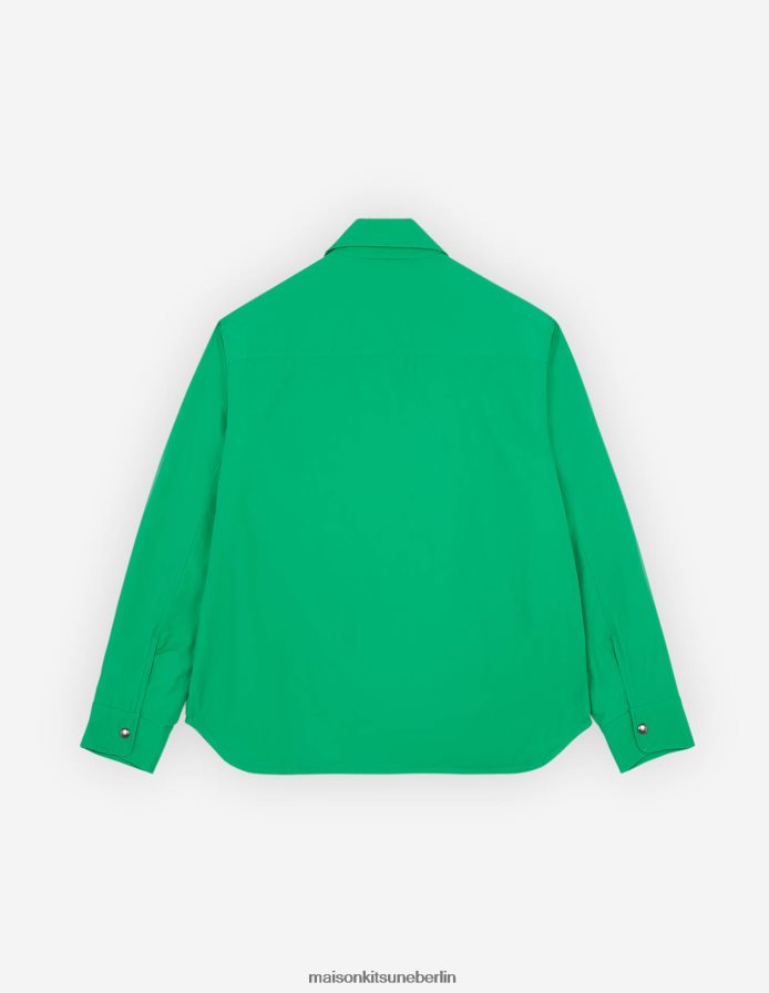 Kleidung V2DHL346 Gras-Grün Männer Wattierte Jacke Maison Kitsune