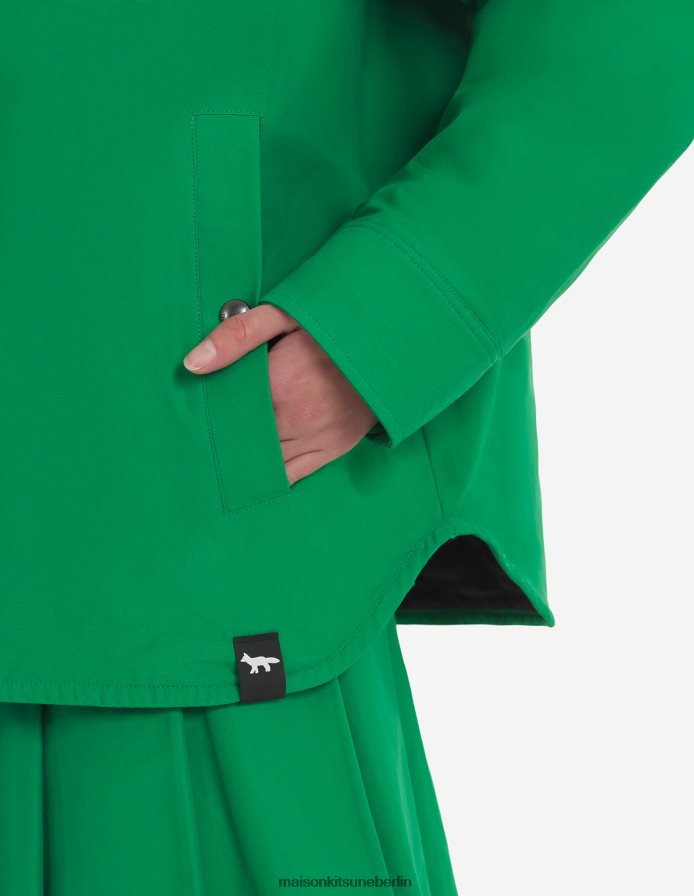 Kleidung V2DHL346 Gras-Grün Männer Wattierte Jacke Maison Kitsune