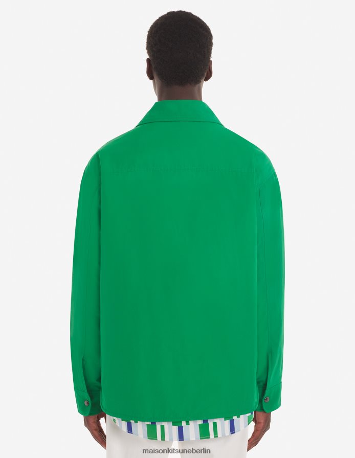 Kleidung V2DHL346 Gras-Grün Männer Wattierte Jacke Maison Kitsune