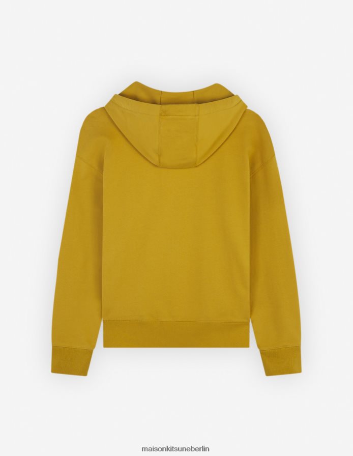 Kleidung V2DHL131 Graben Männer Übergroßer Kapuzenpullover mit auffälligem Fuchskopf-Patch Maison Kitsune