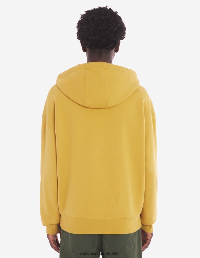 Kleidung V2DHL131 Graben Männer Übergroßer Kapuzenpullover mit auffälligem Fuchskopf-Patch Maison Kitsune