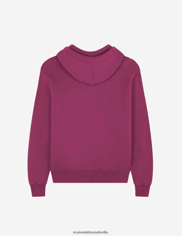 Kleidung V2DHL132 Traube Männer Komfort-Kapuzenpullover mit auffälligem Fuchskopf-Patch Maison Kitsune