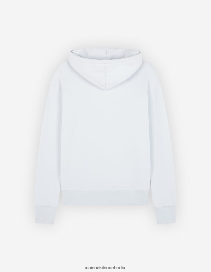 Kleidung V2DHL135 Grau Blau Männer Palais Royal klassischer Kapuzenpullover Maison Kitsune