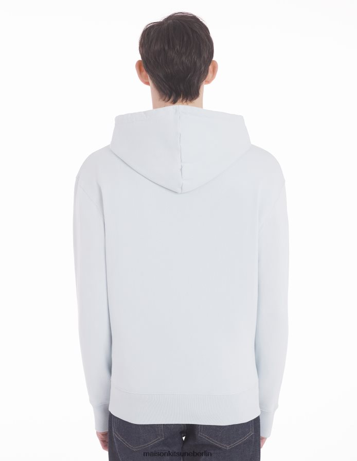 Kleidung V2DHL135 Grau Blau Männer Palais Royal klassischer Kapuzenpullover Maison Kitsune