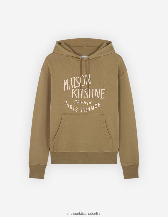 Kleidung V2DHL136 khaki Männer Palais Royal klassischer Kapuzenpullover Maison Kitsune