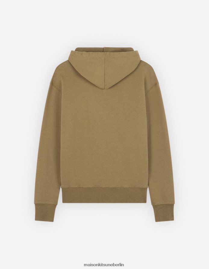 Kleidung V2DHL136 khaki Männer Palais Royal klassischer Kapuzenpullover Maison Kitsune