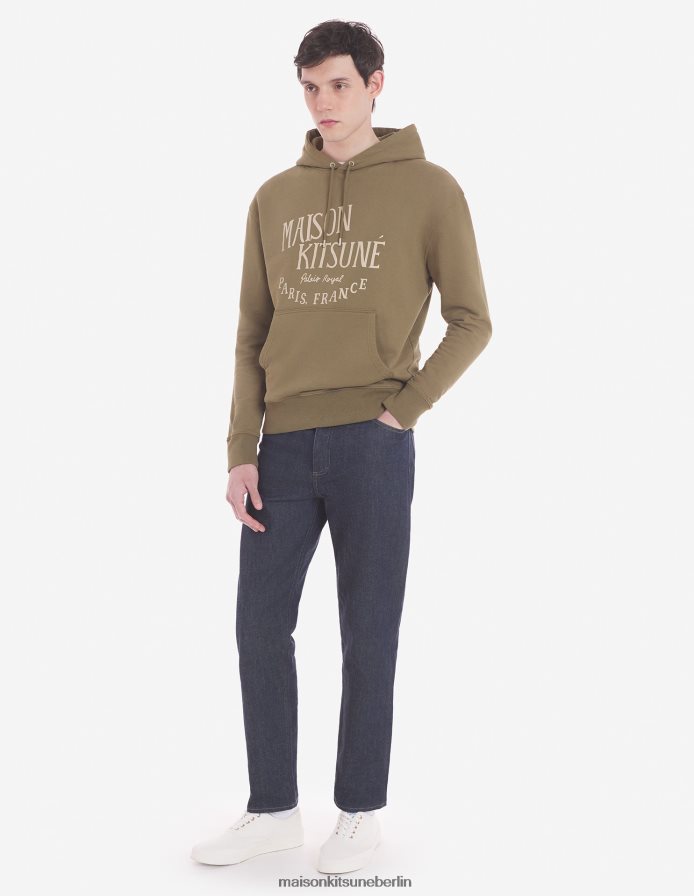 Kleidung V2DHL136 khaki Männer Palais Royal klassischer Kapuzenpullover Maison Kitsune
