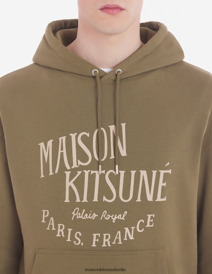 Kleidung V2DHL136 khaki Männer Palais Royal klassischer Kapuzenpullover Maison Kitsune