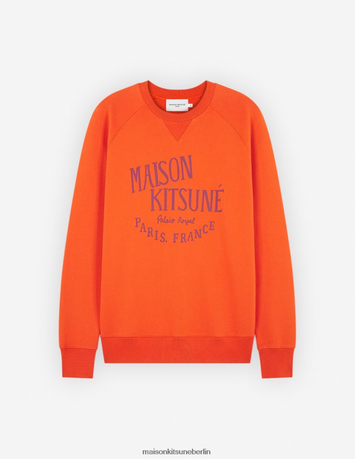 Kleidung V2DHL137 Rost Männer Klassisches Palais Royal-Sweatshirt Maison Kitsune