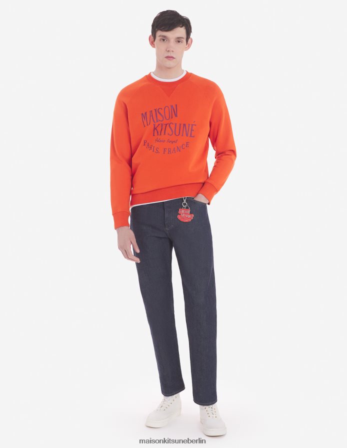 Kleidung V2DHL137 Rost Männer Klassisches Palais Royal-Sweatshirt Maison Kitsune