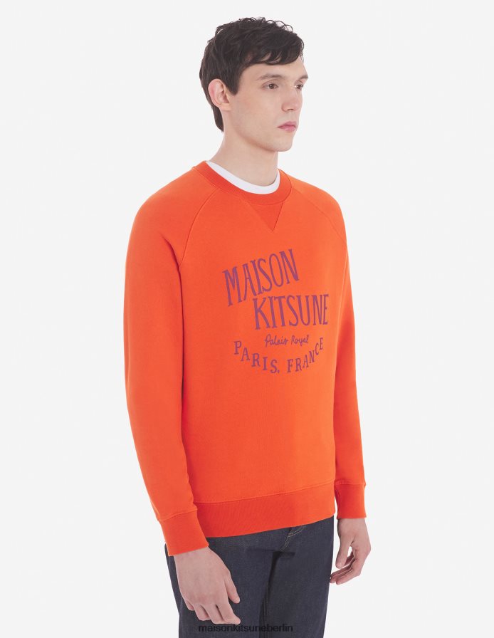Kleidung V2DHL137 Rost Männer Klassisches Palais Royal-Sweatshirt Maison Kitsune