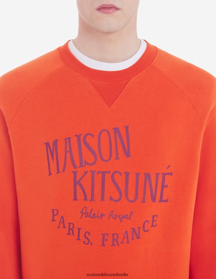 Kleidung V2DHL137 Rost Männer Klassisches Palais Royal-Sweatshirt Maison Kitsune