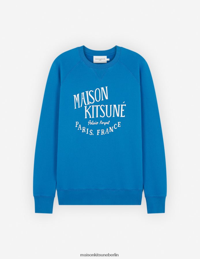Kleidung V2DHL138 Saphir Männer Klassisches Palais Royal-Sweatshirt Maison Kitsune