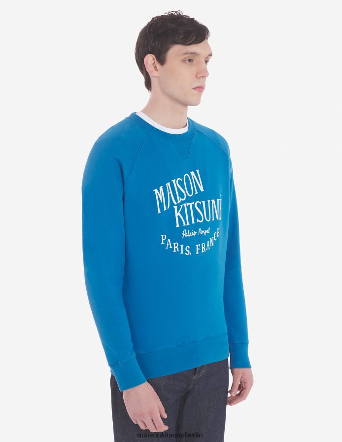 Kleidung V2DHL138 Saphir Männer Klassisches Palais Royal-Sweatshirt Maison Kitsune