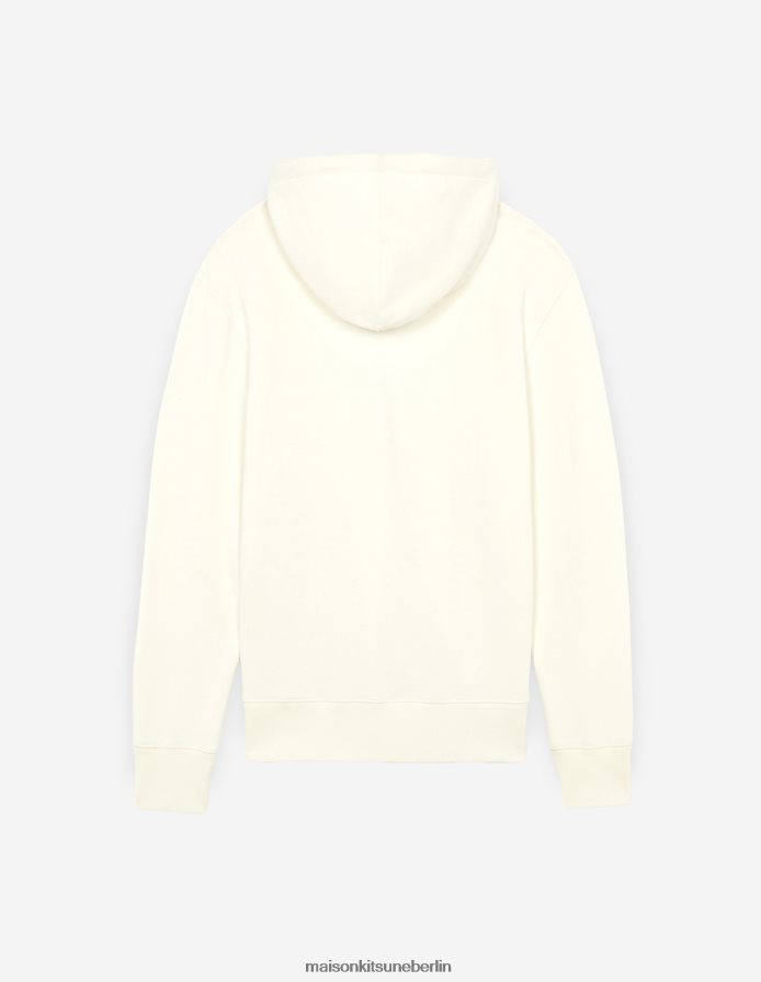 Kleidung V2DHL148 naturfarben Männer Chillax Fox Patch klassischer Kapuzenpullover Maison Kitsune