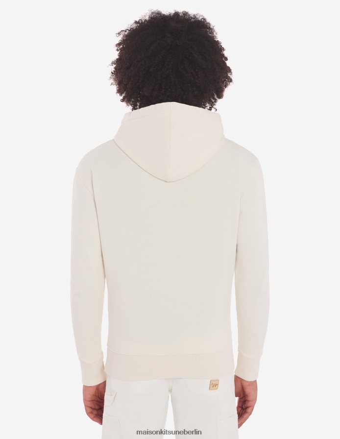 Kleidung V2DHL179 Latté Männer Kapuzenpullover Café Kitsune neu Maison Kitsune