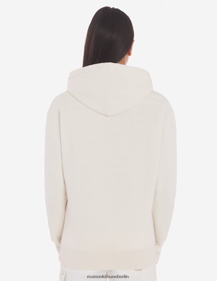 Kleidung V2DHL179 Latté Männer Kapuzenpullover Café Kitsune neu Maison Kitsune