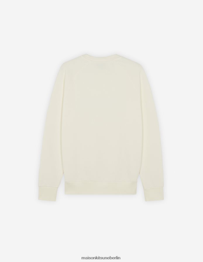 Kleidung V2DHL188 naturfarben Männer Handschriftsauberes Sweatshirt Maison Kitsune